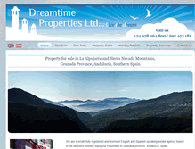 Tablet Screenshot of dreamtimepropertiesltd.com